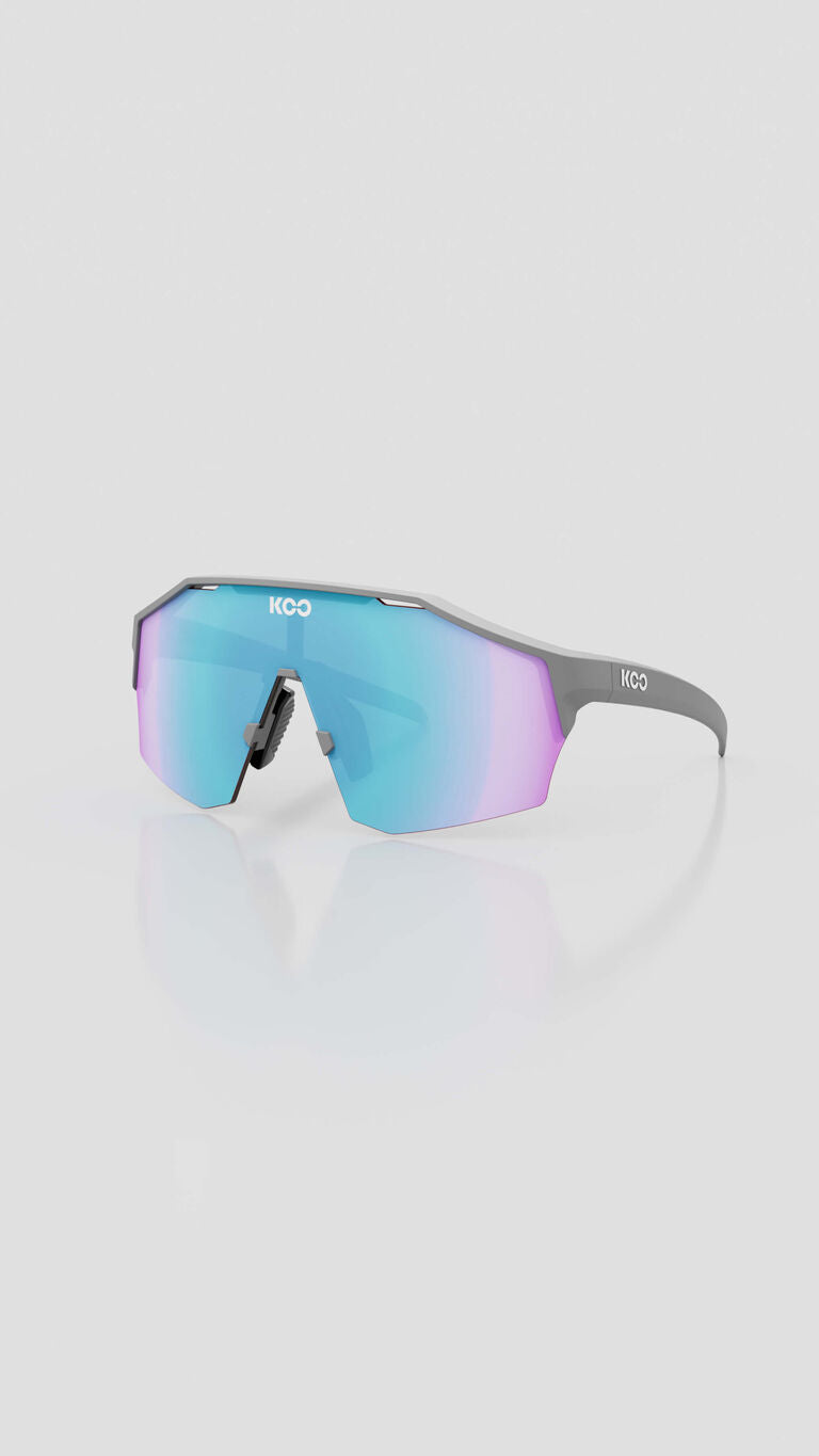 Gafas Koo Alibi Gris Mate / Espejo Turquesa
