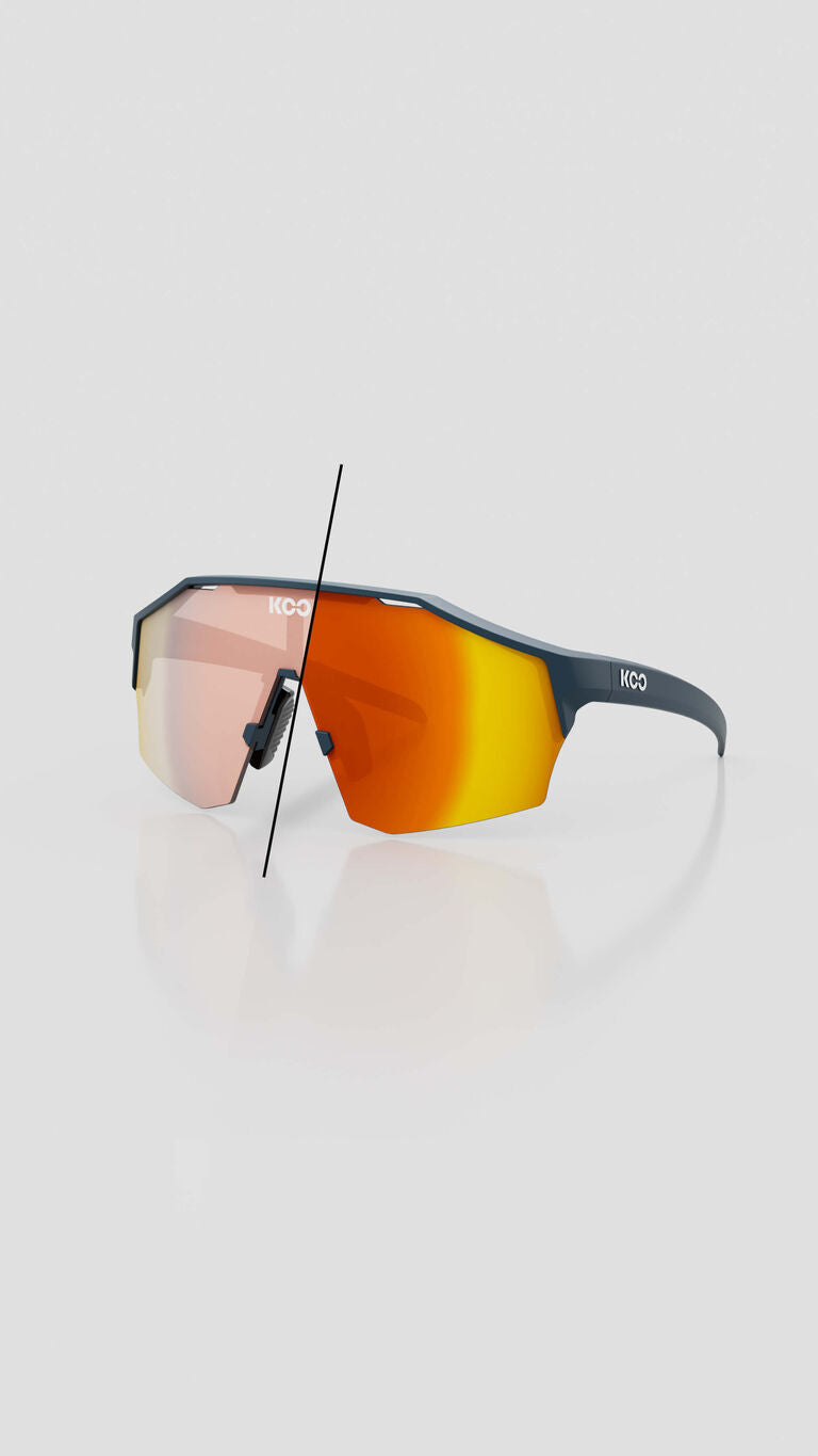 Gafas Koo Alibi Espejo fotocromático azul oscuro mate/rojo