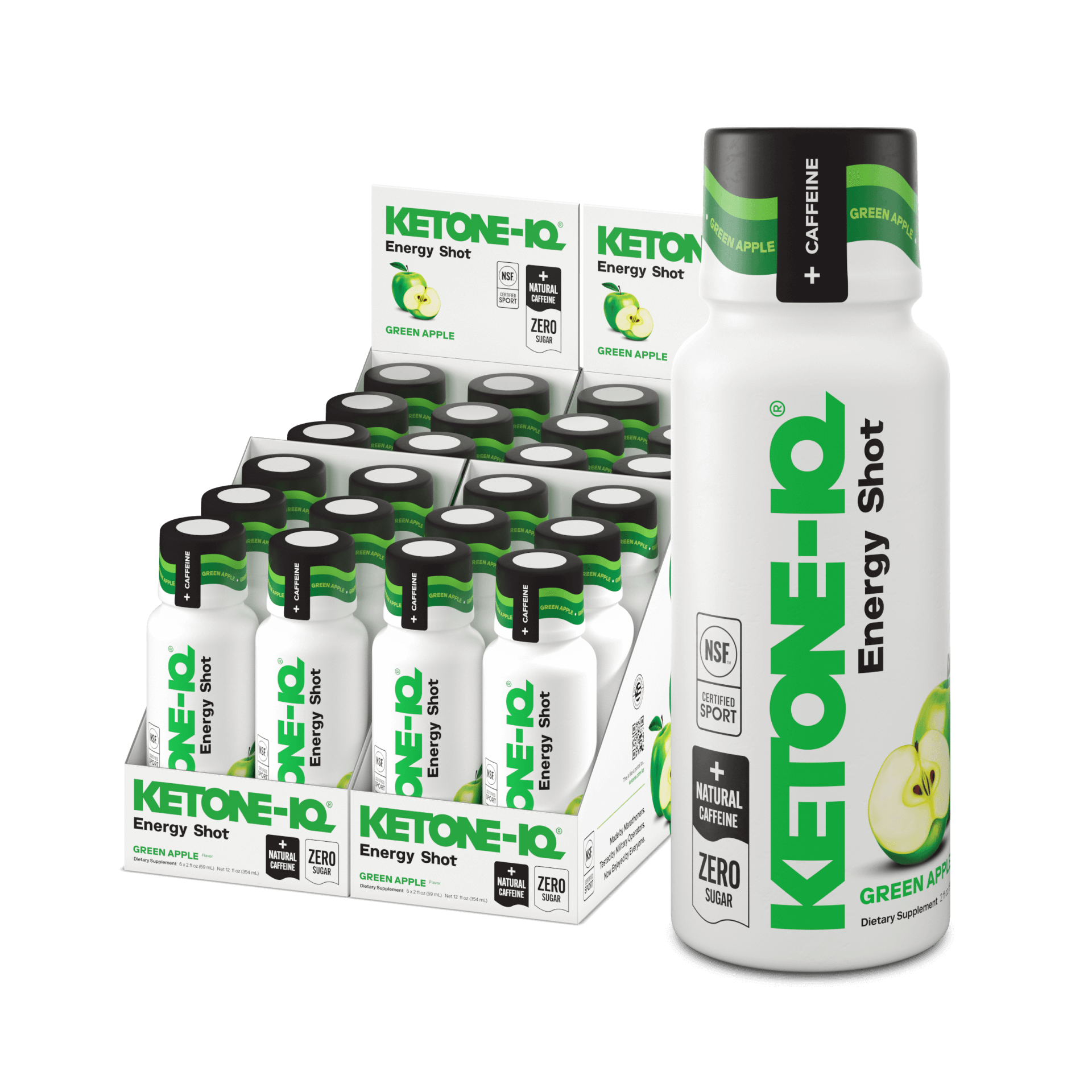 ketone IQ + cafeína manzana verde