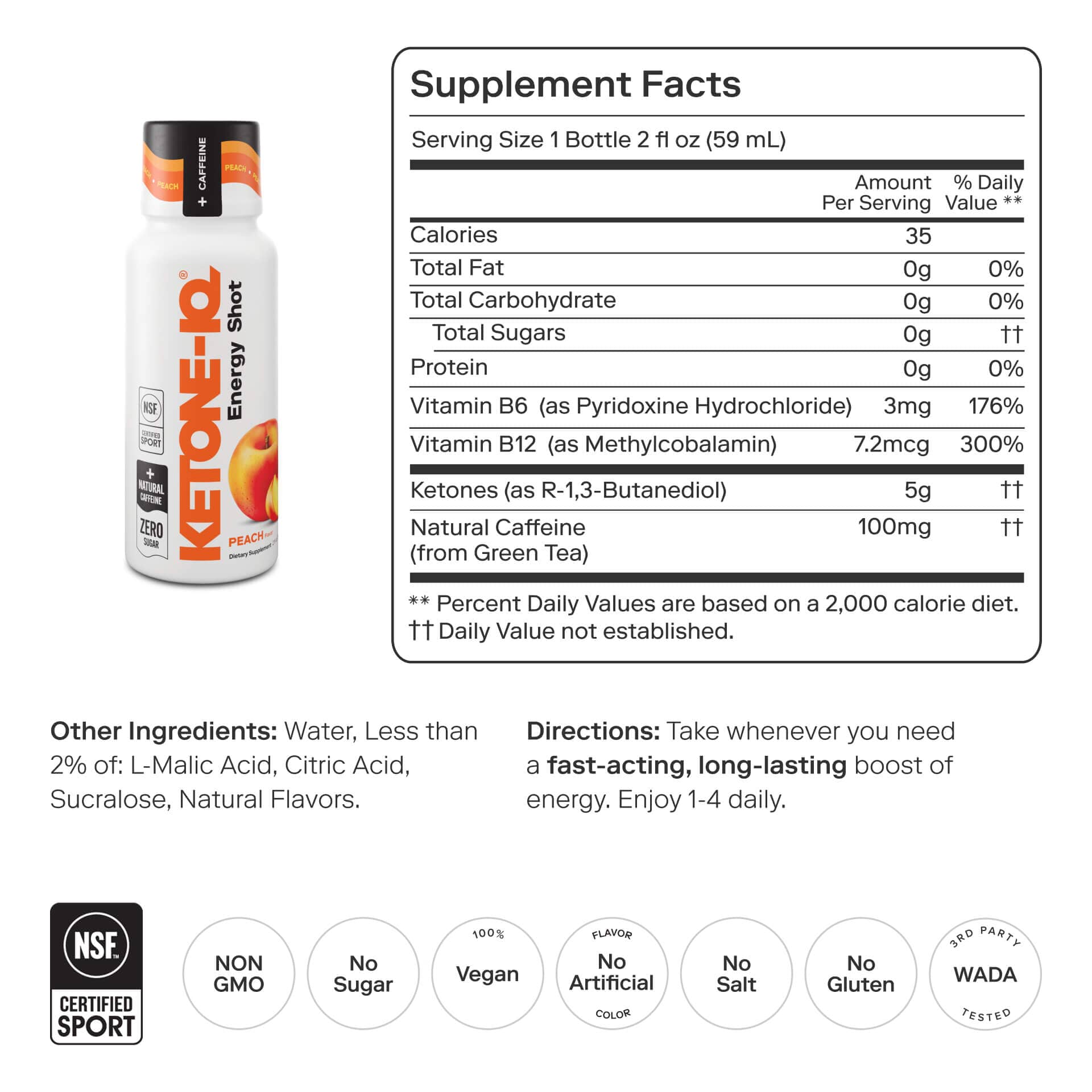 ketone IQ + cafeína