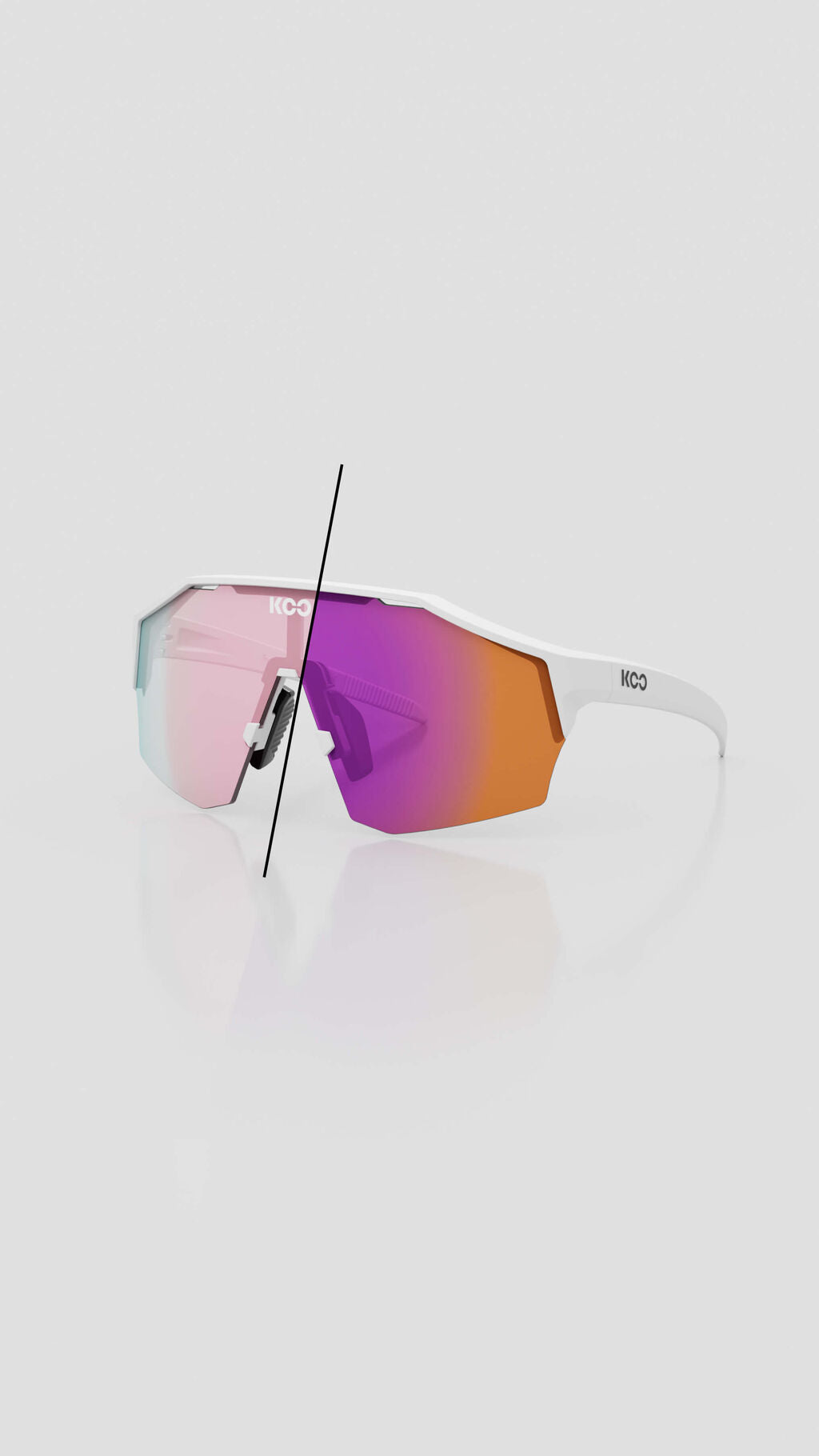 Gafas Koo Alibi Espejo fucsia fotocromático blanco mate